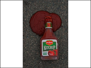 ketchup spill